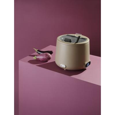 Kotlik na polévku UNIQ, HENDI, designed by Robert Bronwasser, 8L, Béžová, 230V/500W, ⌀365x(H)325mm | 860557